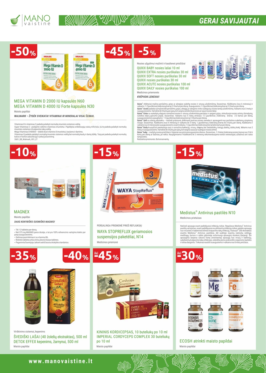 MANO VAISTINĖ akcijų leidinys puslapis 12