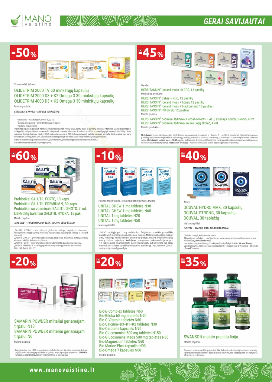 MANO VAISTINĖ akcijų leidinys puslapis 14