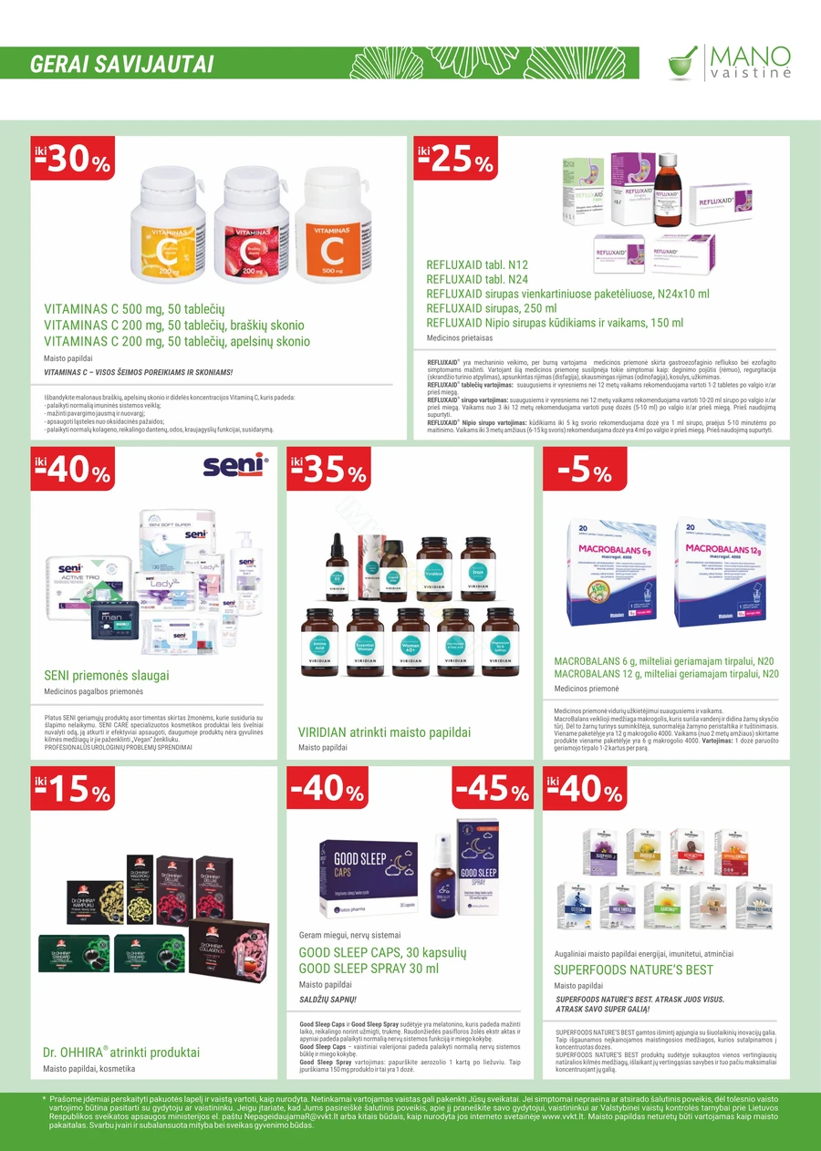 MANO VAISTINĖ akcijų leidinys puslapis 17