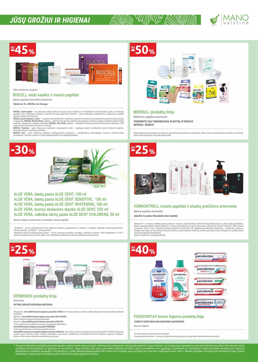 MANO VAISTINĖ akcijų leidinys puslapis 19