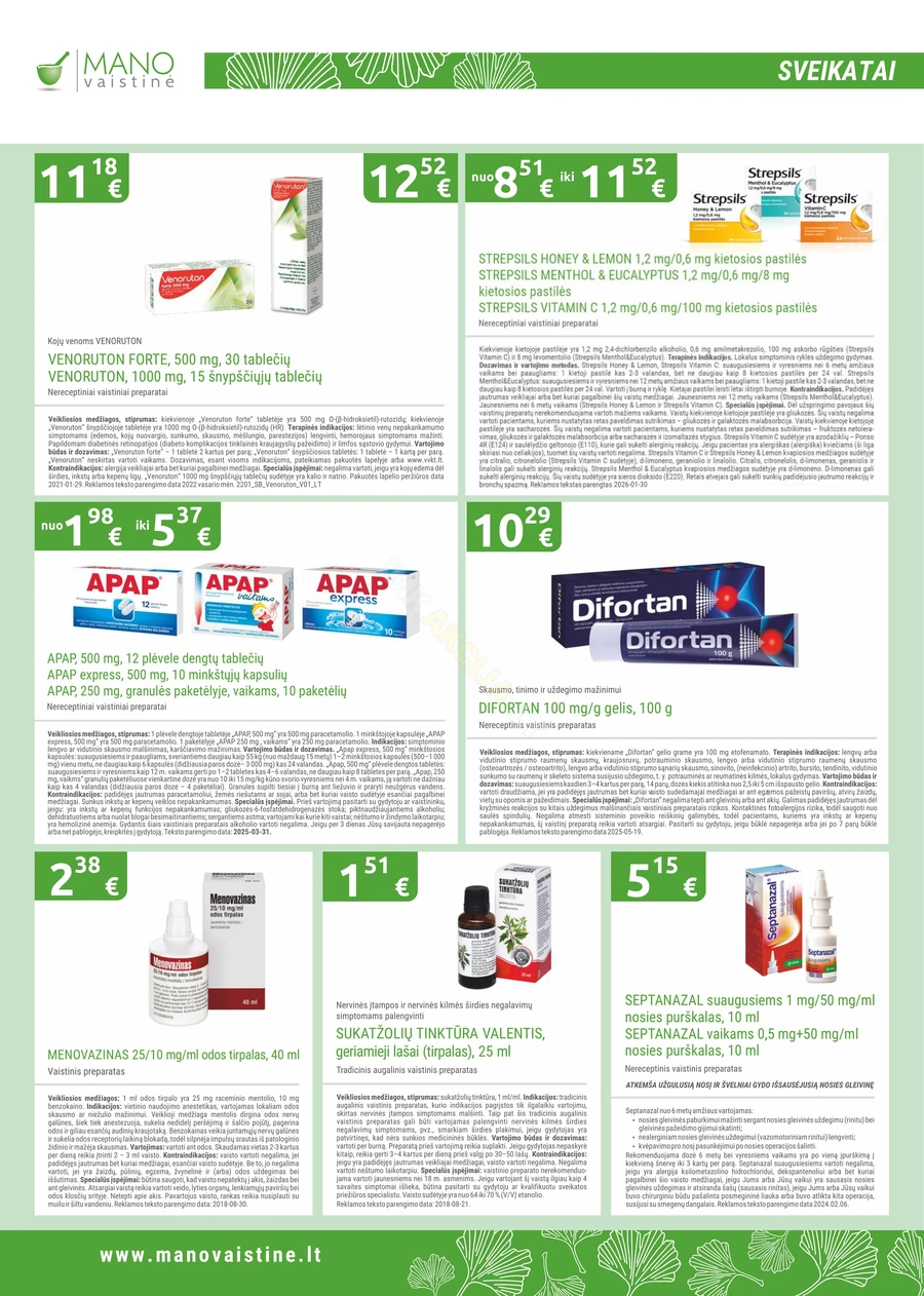 MANO VAISTINĖ akcijų leidinys puslapis 4
