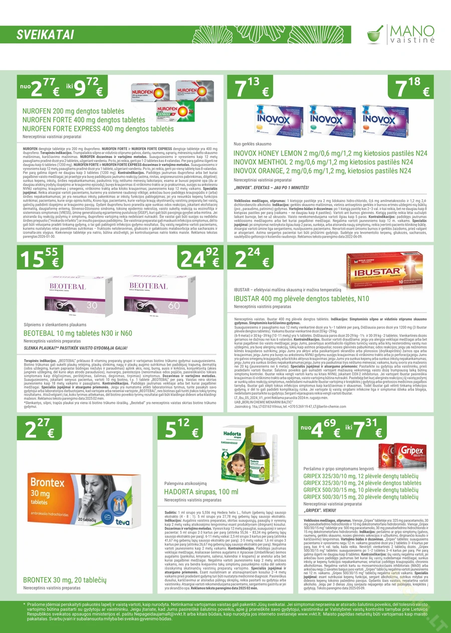 MANO VAISTINĖ akcijų leidinys puslapis 5