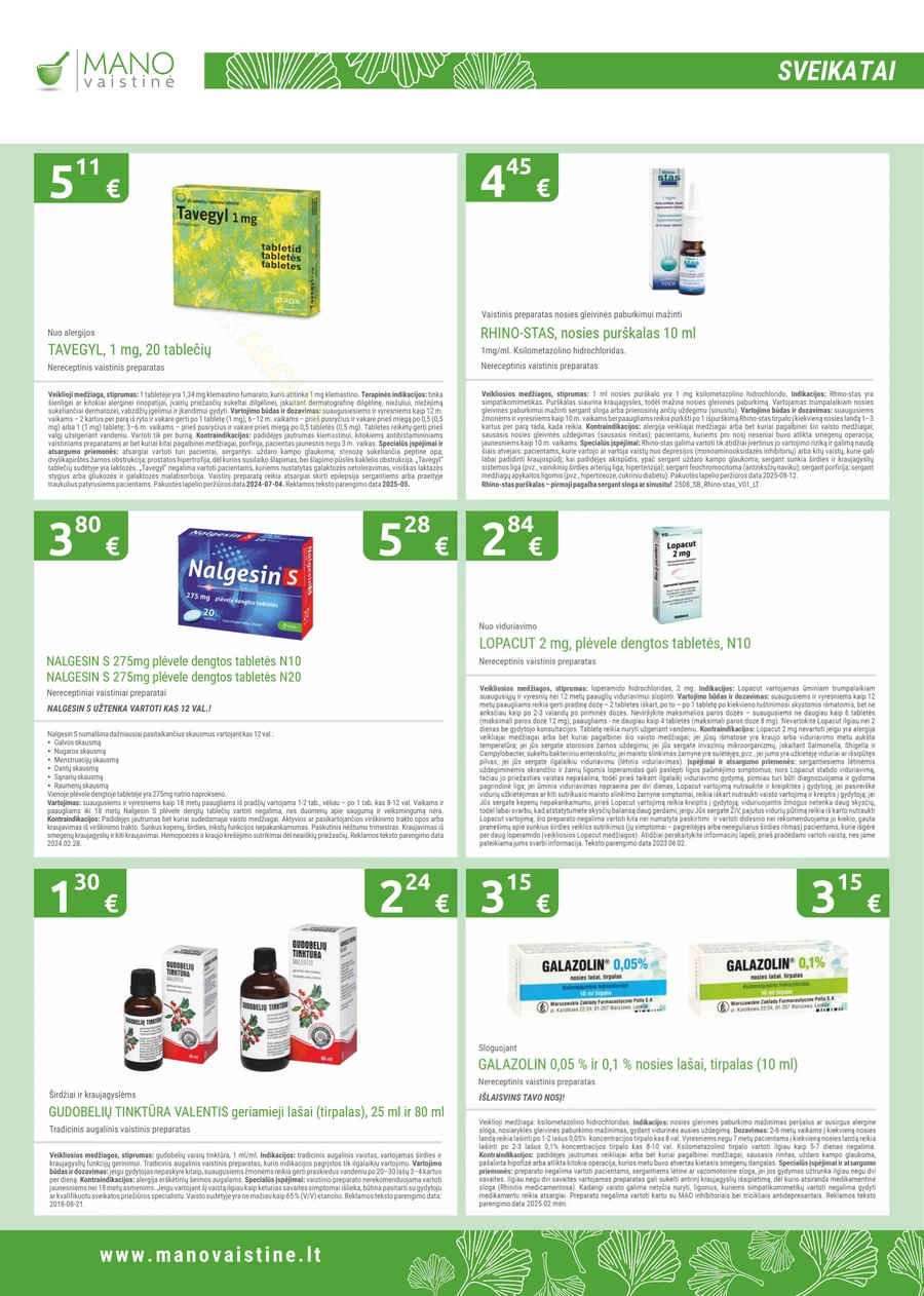 MANO VAISTINĖ akcijų leidinys puslapis 6