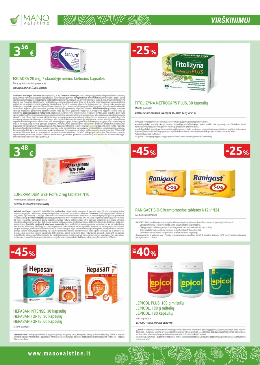 MANO VAISTINĖ akcijų leidinys puslapis 8