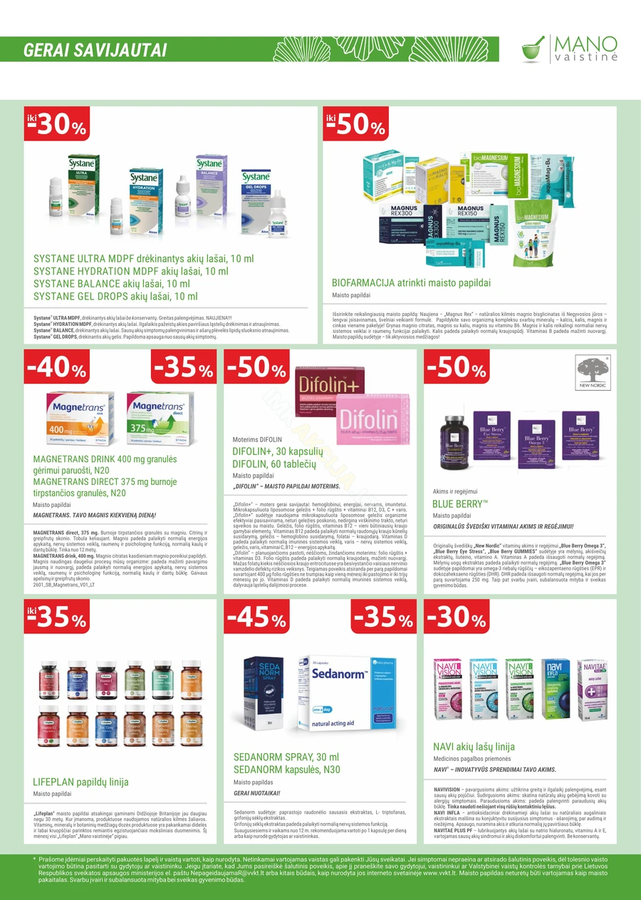 MANO VAISTINĖ akcijų leidinys puslapis 9