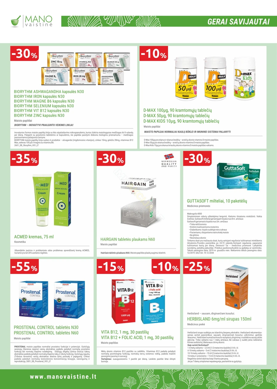 MANO VAISTINĖ akcijų leidinys puslapis 10