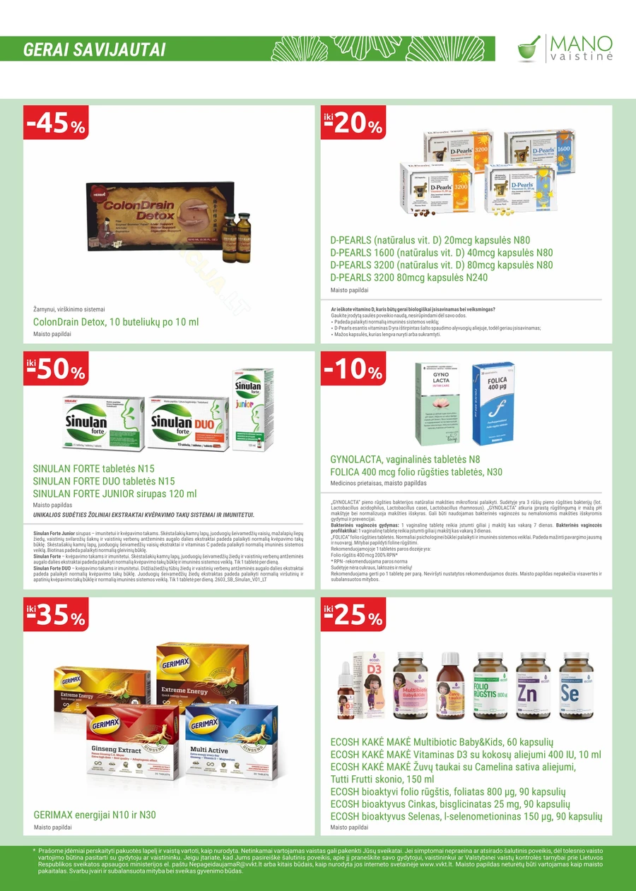 MANO VAISTINĖ akcijų leidinys puslapis 11