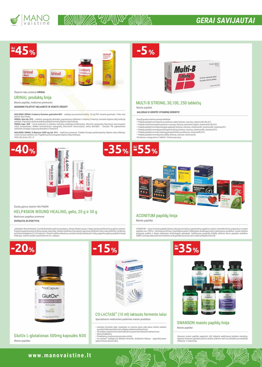 MANO VAISTINĖ akcijų leidinys puslapis 12