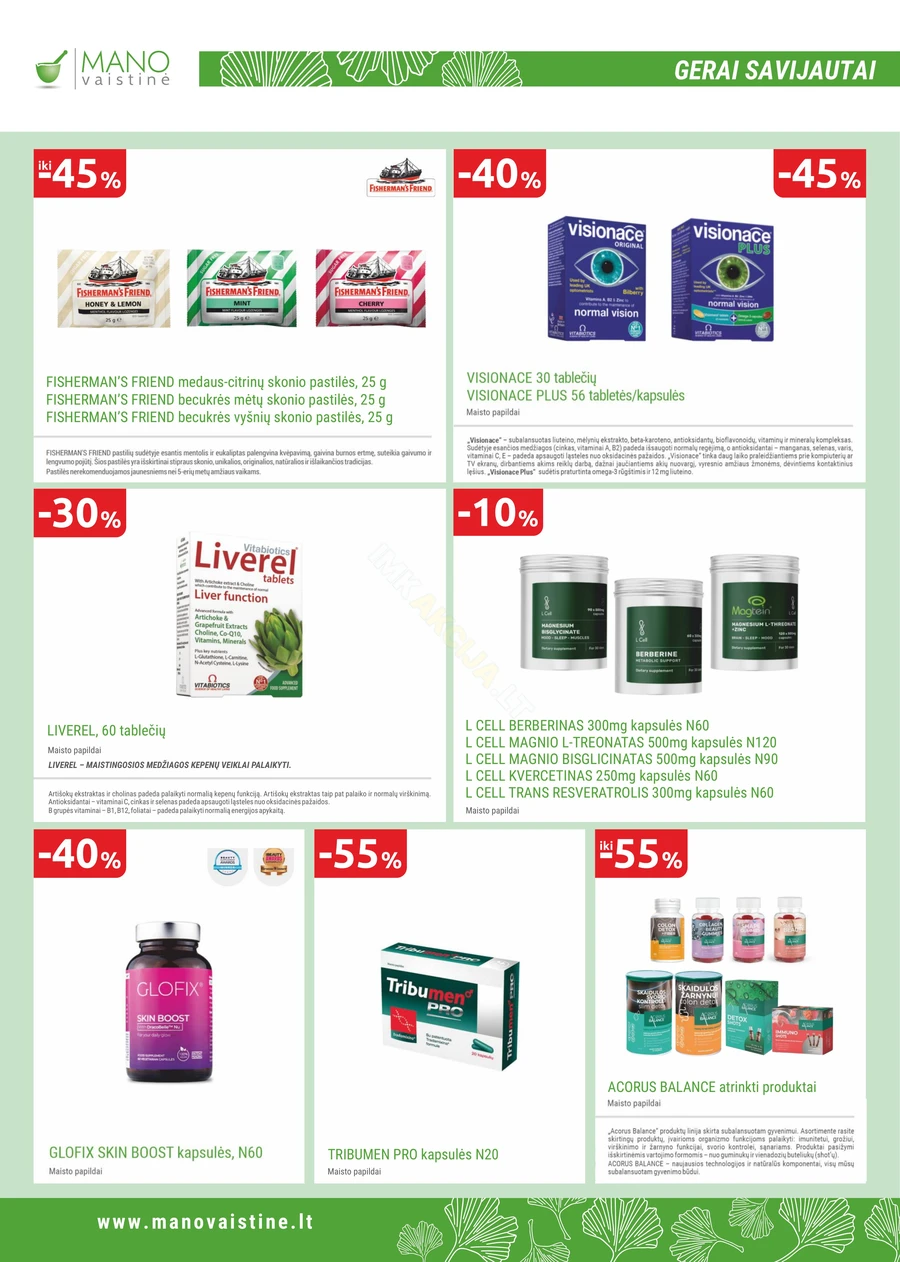 MANO VAISTINĖ akcijų leidinys puslapis 16