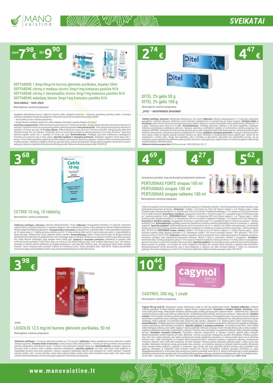 MANO VAISTINĖ akcijų leidinys puslapis 4