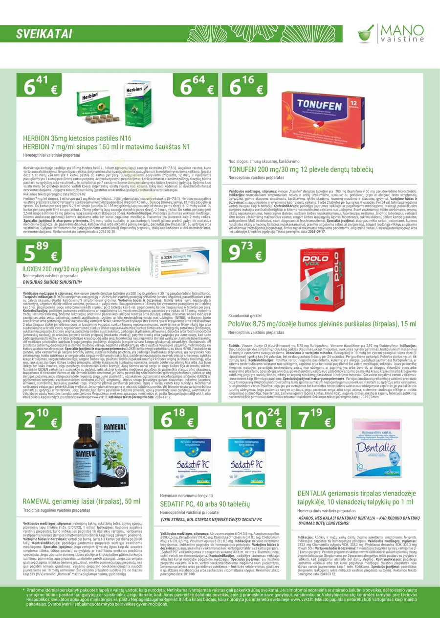 MANO VAISTINĖ akcijų leidinys puslapis 5
