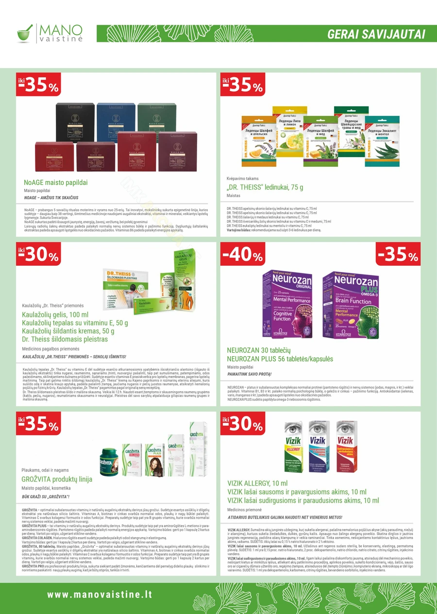MANO VAISTINĖ akcijų leidinys puslapis 8