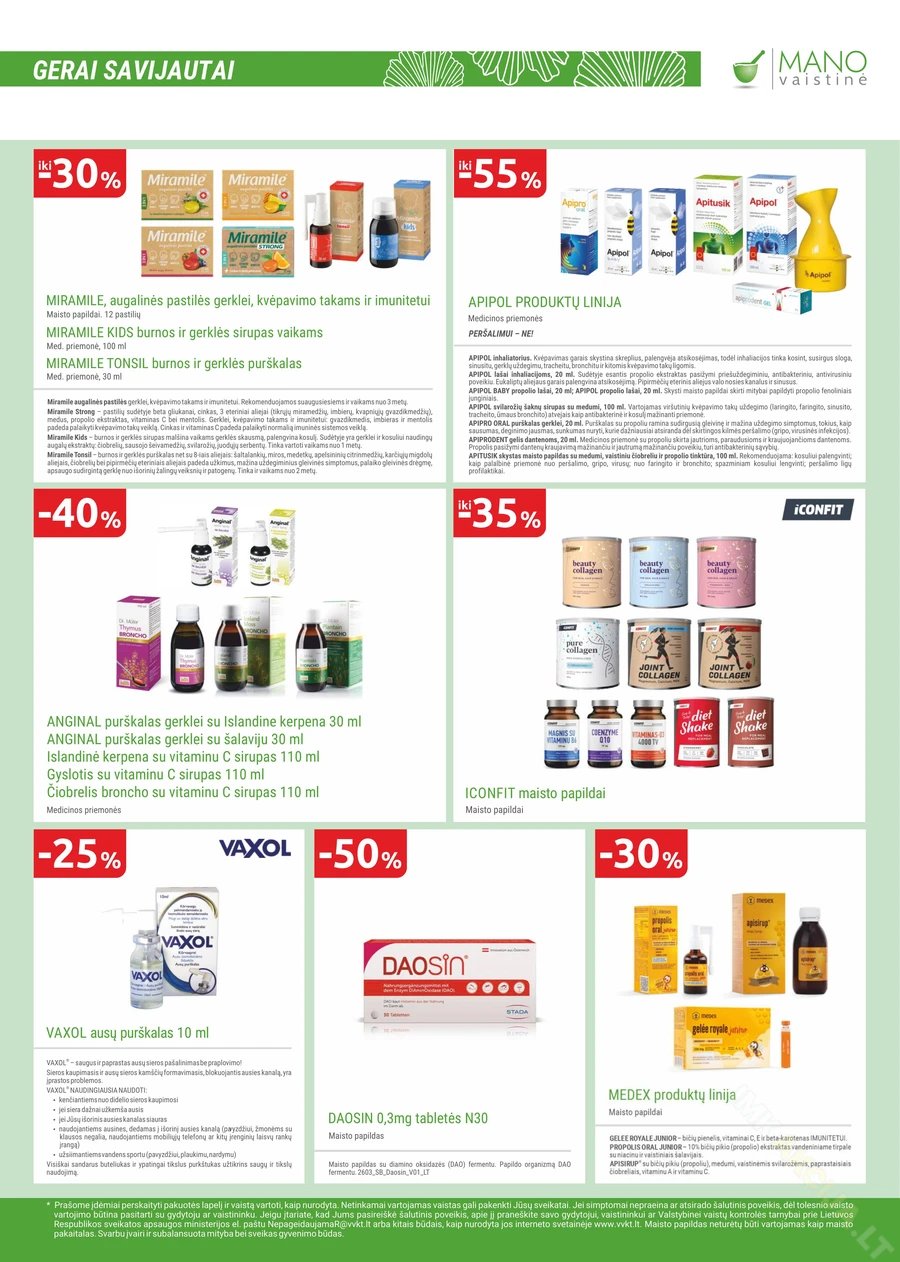 MANO VAISTINĖ akcijų leidinys puslapis 9
