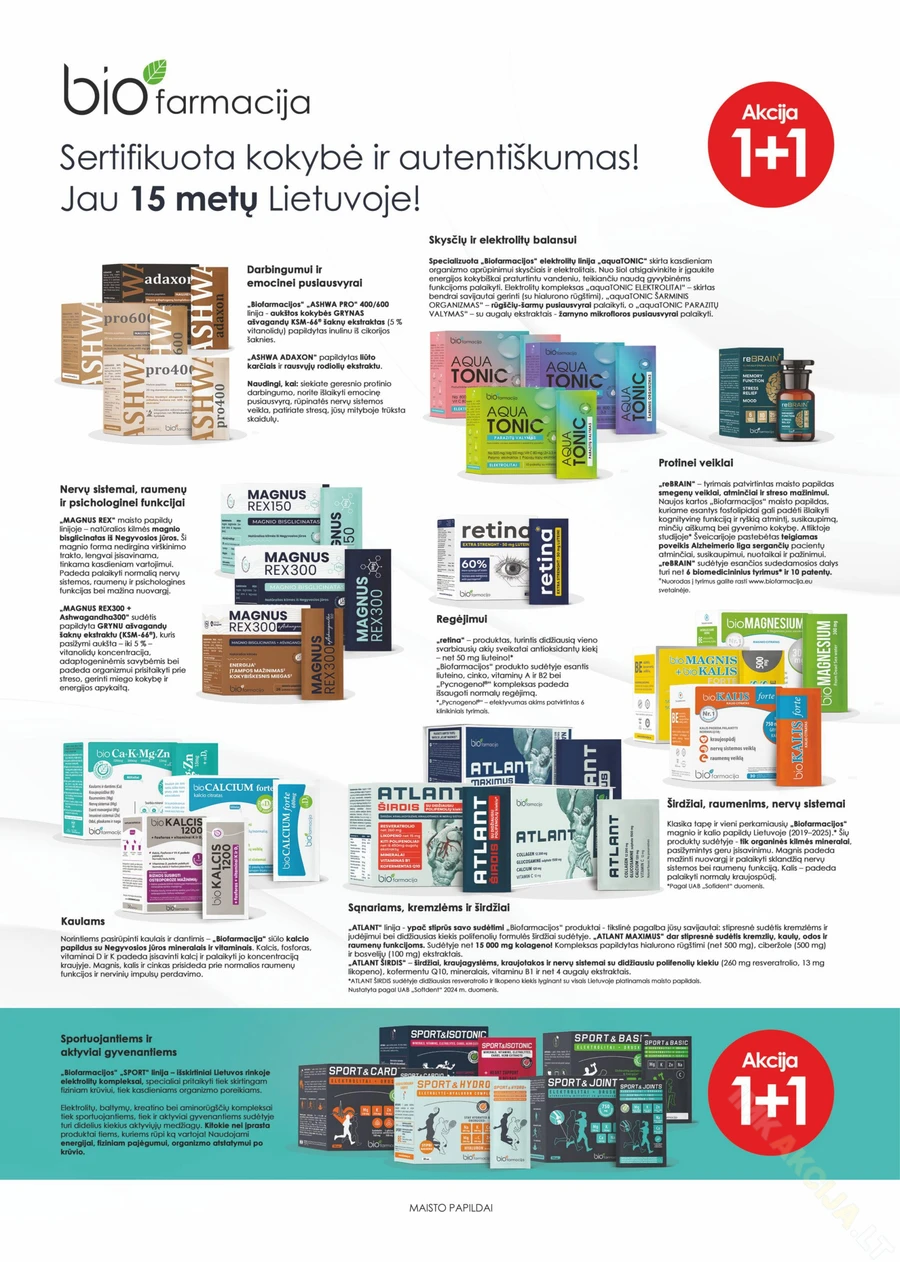 MANO VAISTINĖ akcijų leidinys puslapis 20