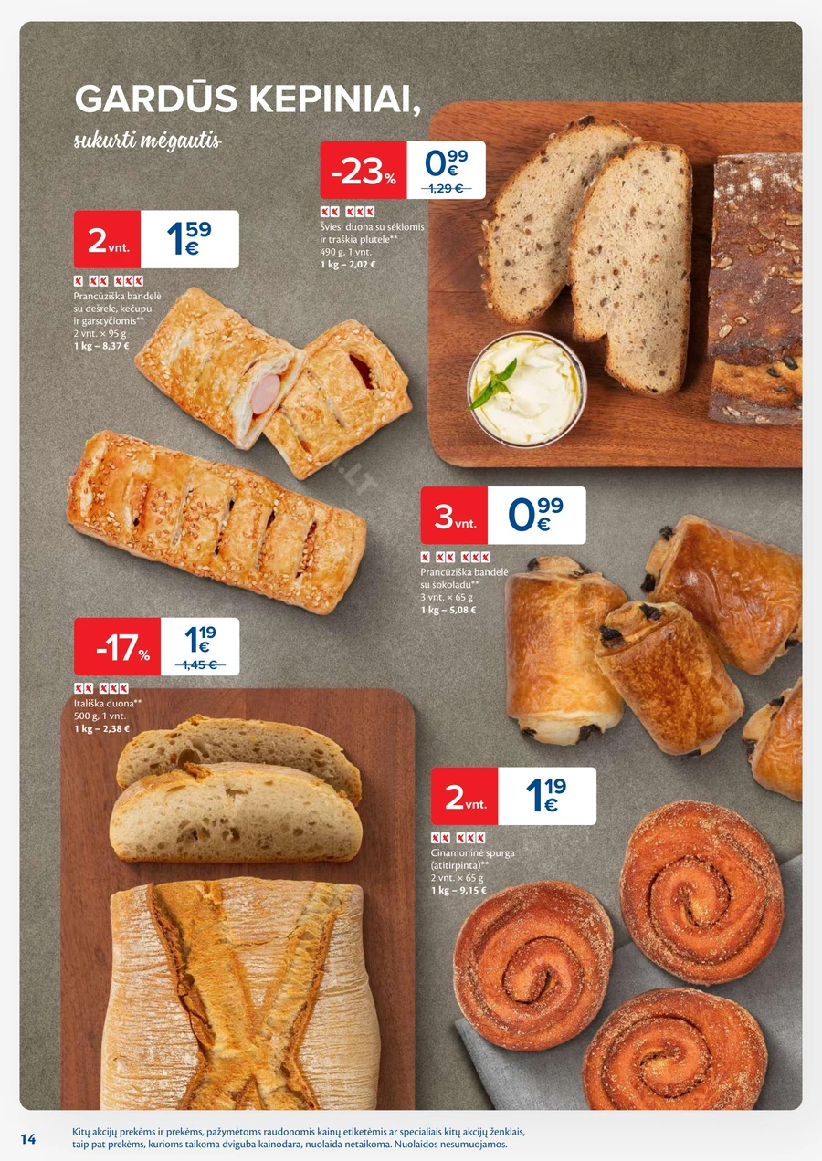 MAXIMA kaininis akcijų leidinys Nr. 23 puslapis 14