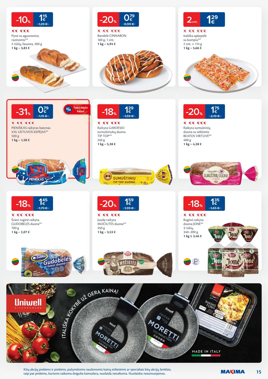 MAXIMA kaininis akcijų leidinys Nr. 23 puslapis 15