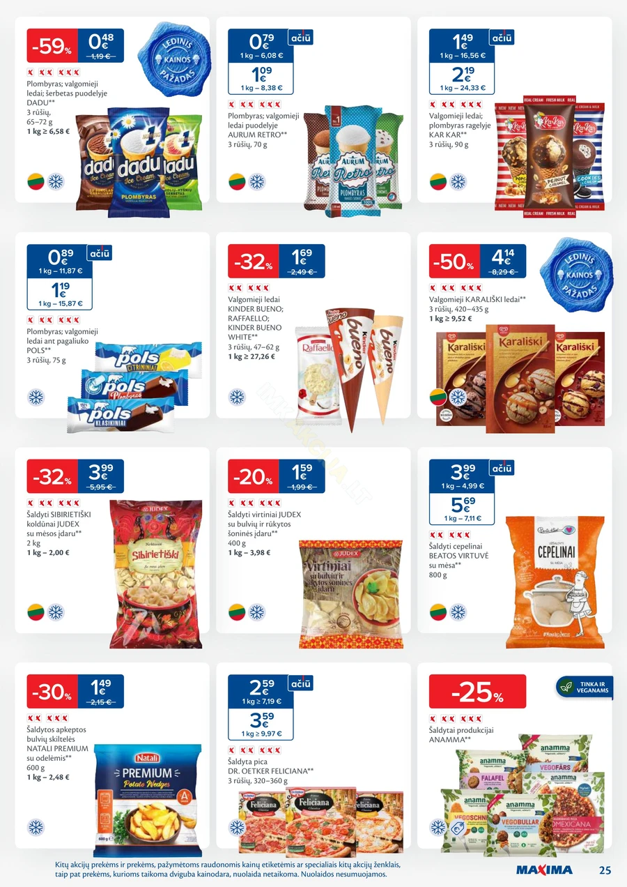 MAXIMA kaininis akcijų leidinys Nr. 23 puslapis 25