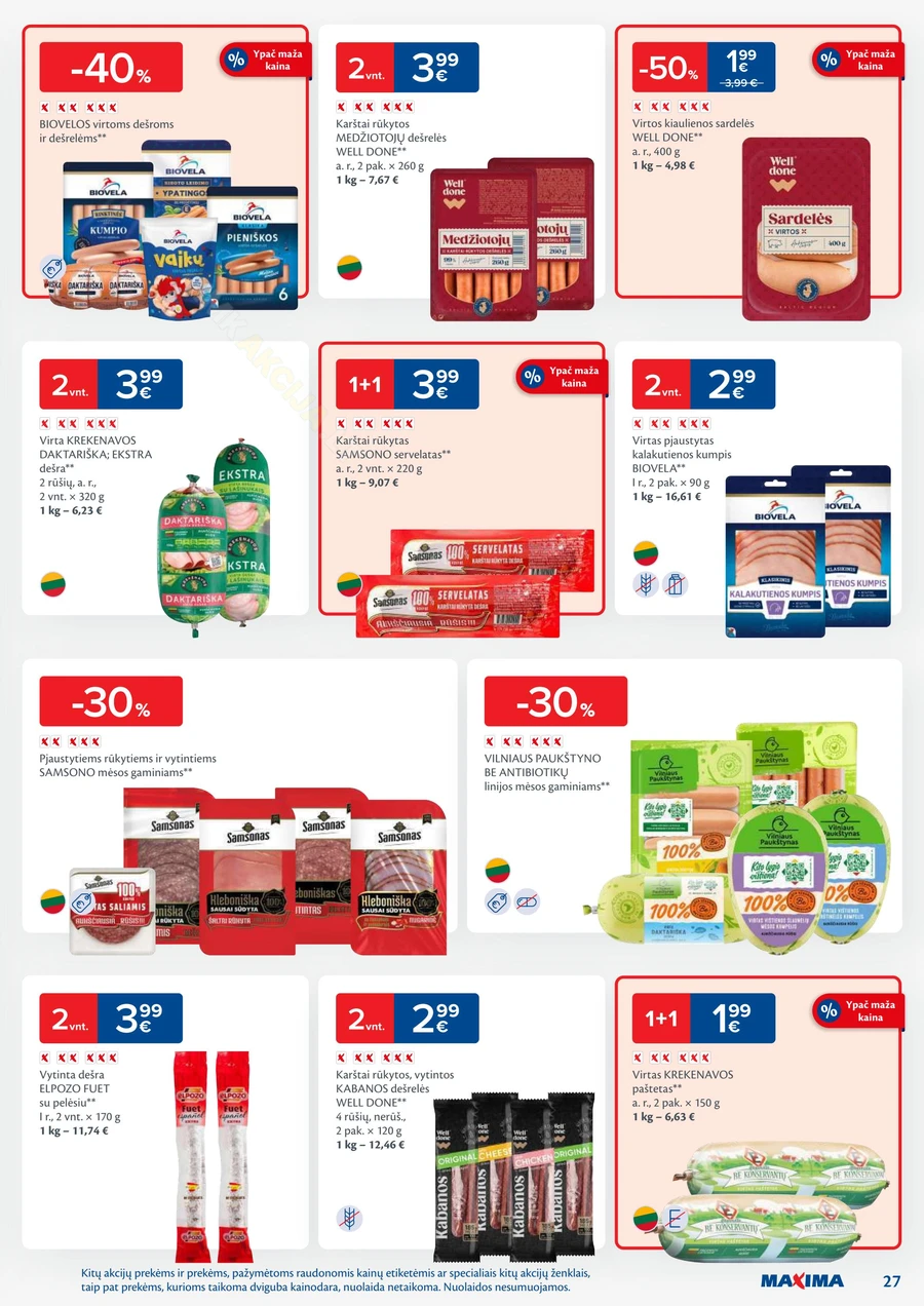 MAXIMA kaininis akcijų leidinys Nr. 23 puslapis 27
