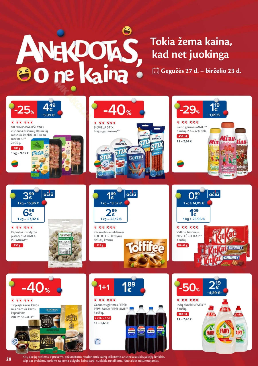 MAXIMA kaininis akcijų leidinys Nr. 23 puslapis 28
