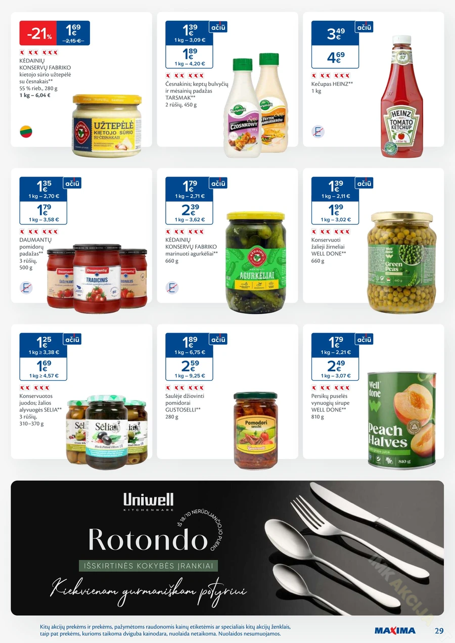 MAXIMA kaininis akcijų leidinys Nr. 23 puslapis 29