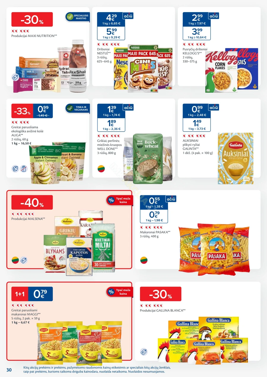 MAXIMA kaininis akcijų leidinys Nr. 23 puslapis 30