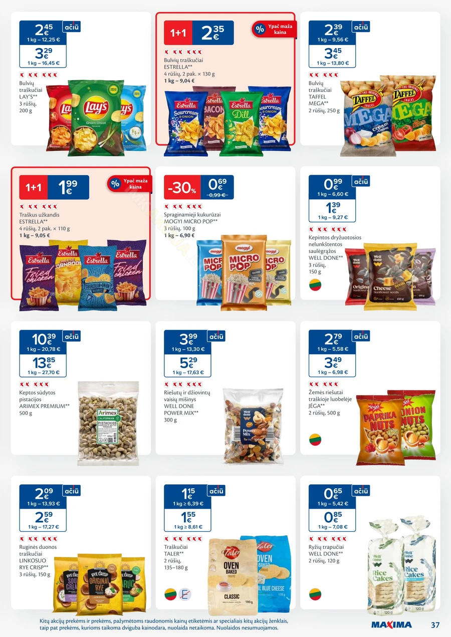 MAXIMA kaininis akcijų leidinys Nr. 23 puslapis 37