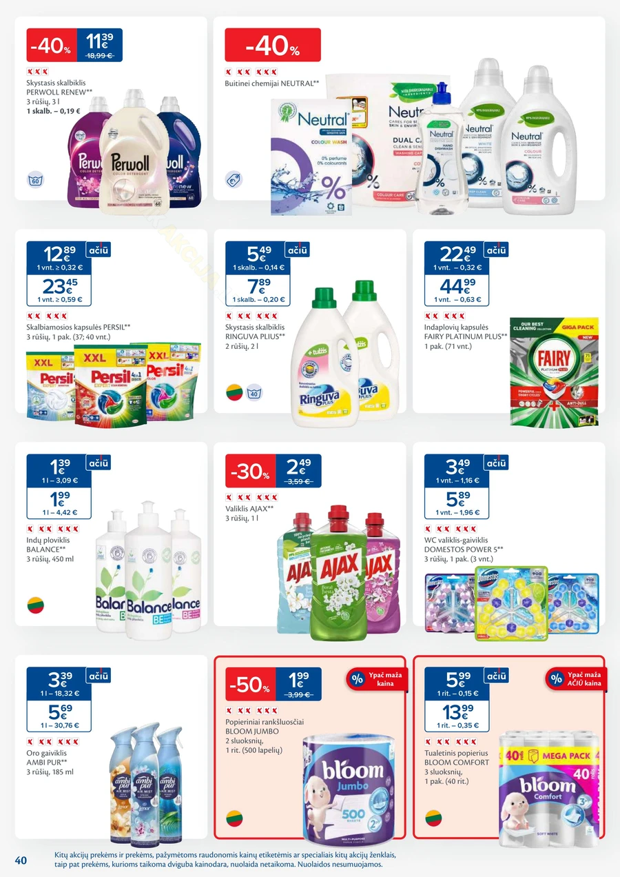 MAXIMA kaininis akcijų leidinys Nr. 23 puslapis 40