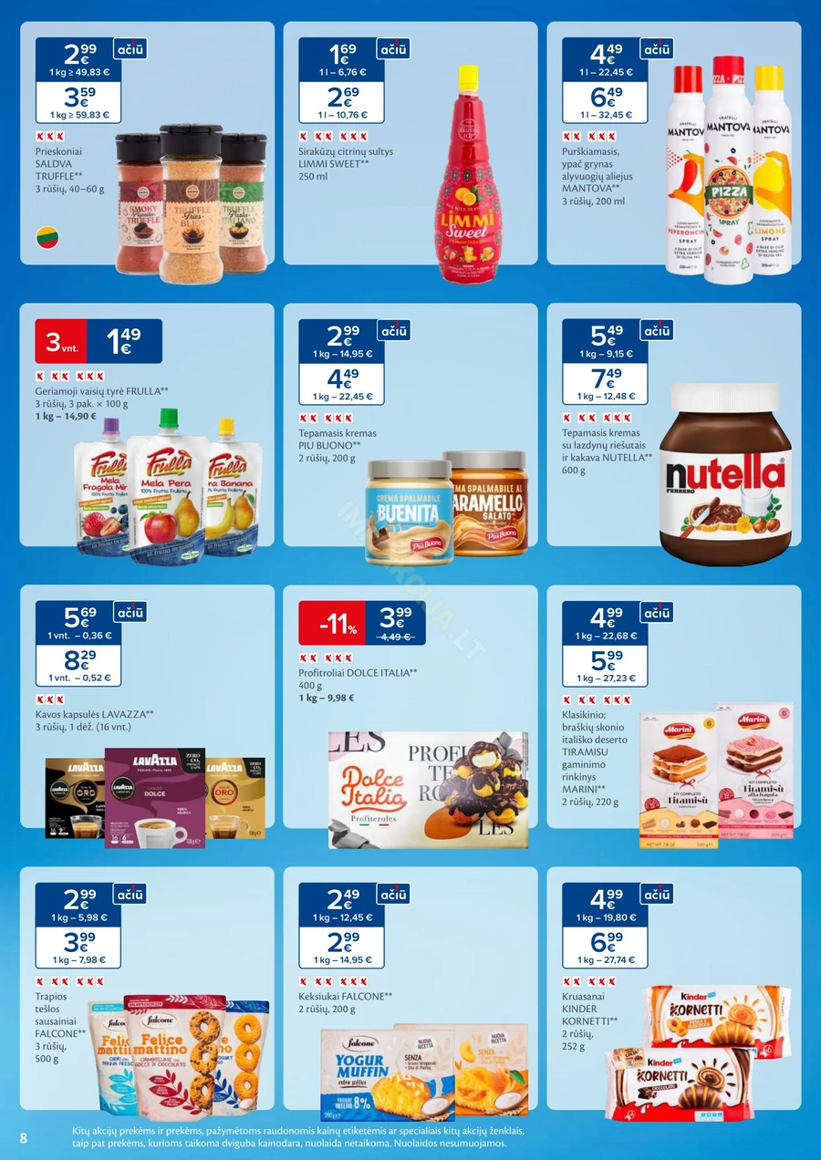 MAXIMA kaininis akcijų leidinys Nr. 23 puslapis 8