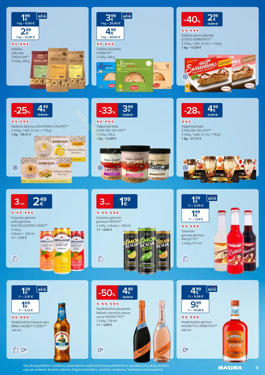 MAXIMA kaininis akcijų leidinys Nr. 23 puslapis 9