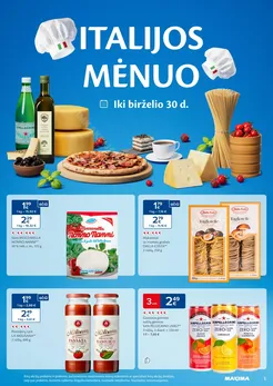 MAXIMA akcijų leidinys „Italijos mėnuo“