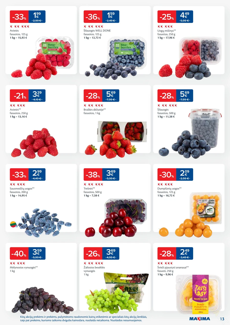 MAXIMA kaininis akcijų leidinys Nr. 27 puslapis 13