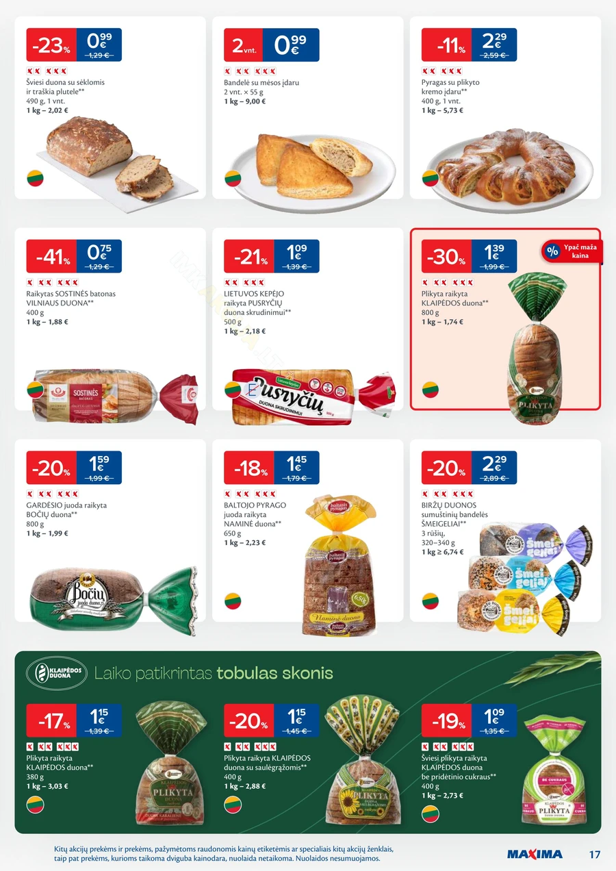MAXIMA kaininis akcijų leidinys Nr. 27 puslapis 17