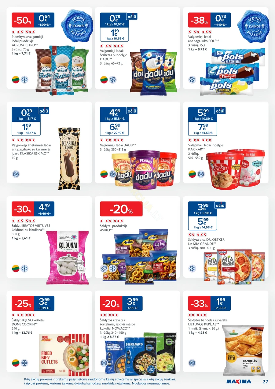 MAXIMA kaininis akcijų leidinys Nr. 27 puslapis 27