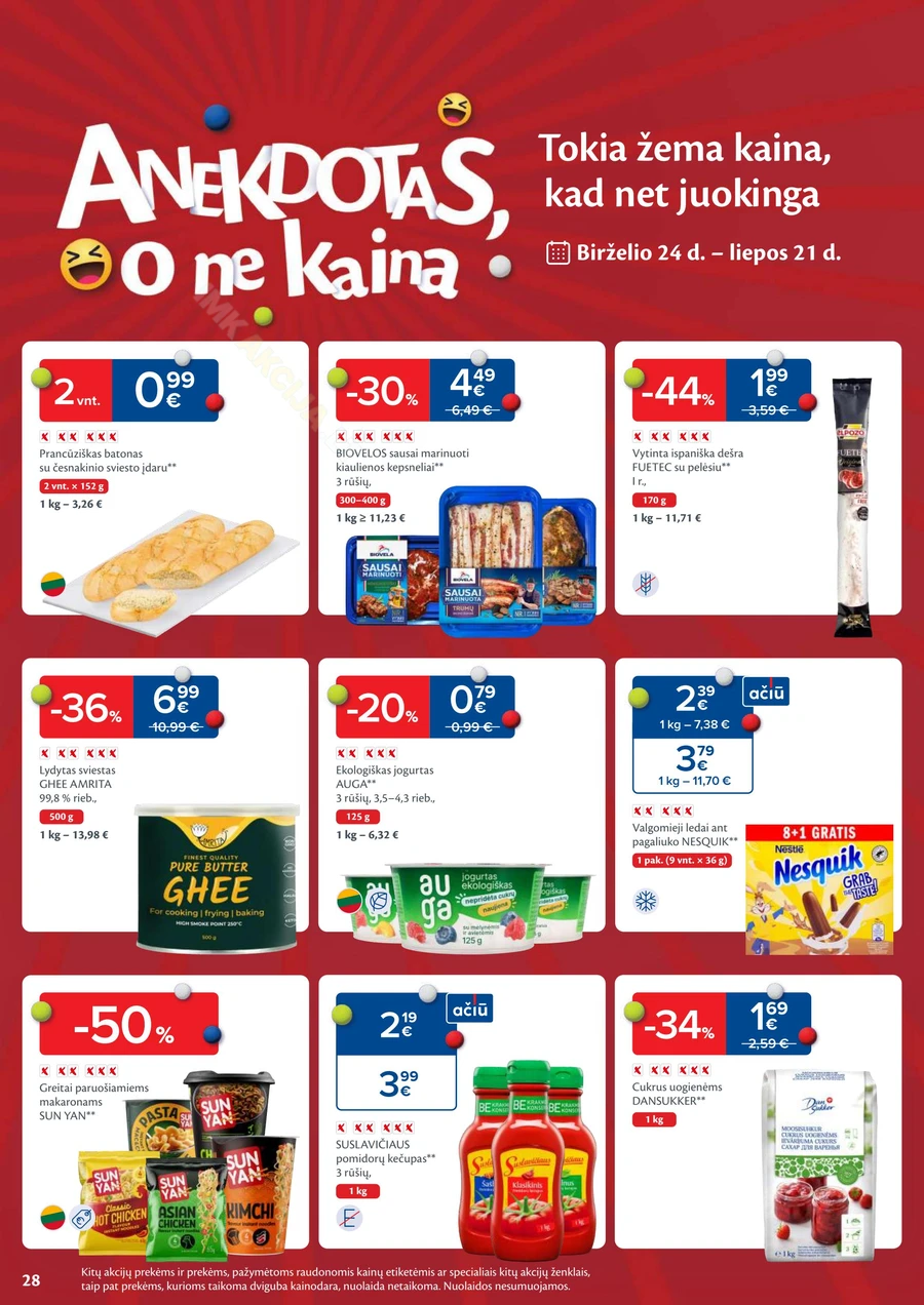 MAXIMA kaininis akcijų leidinys Nr. 27 puslapis 28