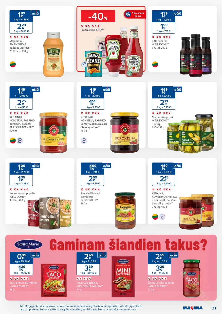 MAXIMA kaininis akcijų leidinys Nr. 27 puslapis 31