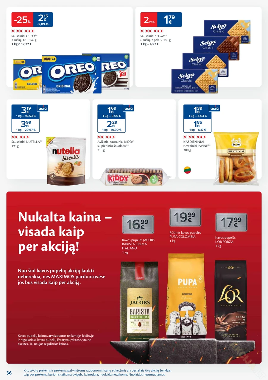 MAXIMA kaininis akcijų leidinys Nr. 27 puslapis 36