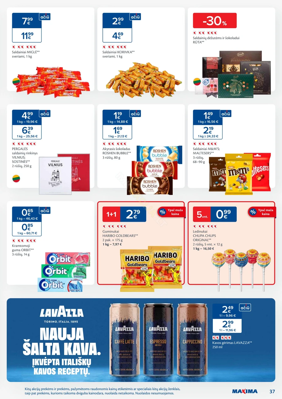 MAXIMA kaininis akcijų leidinys Nr. 27 puslapis 37