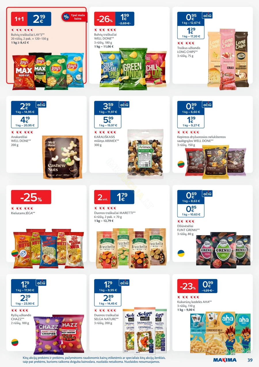MAXIMA kaininis akcijų leidinys Nr. 27 puslapis 39