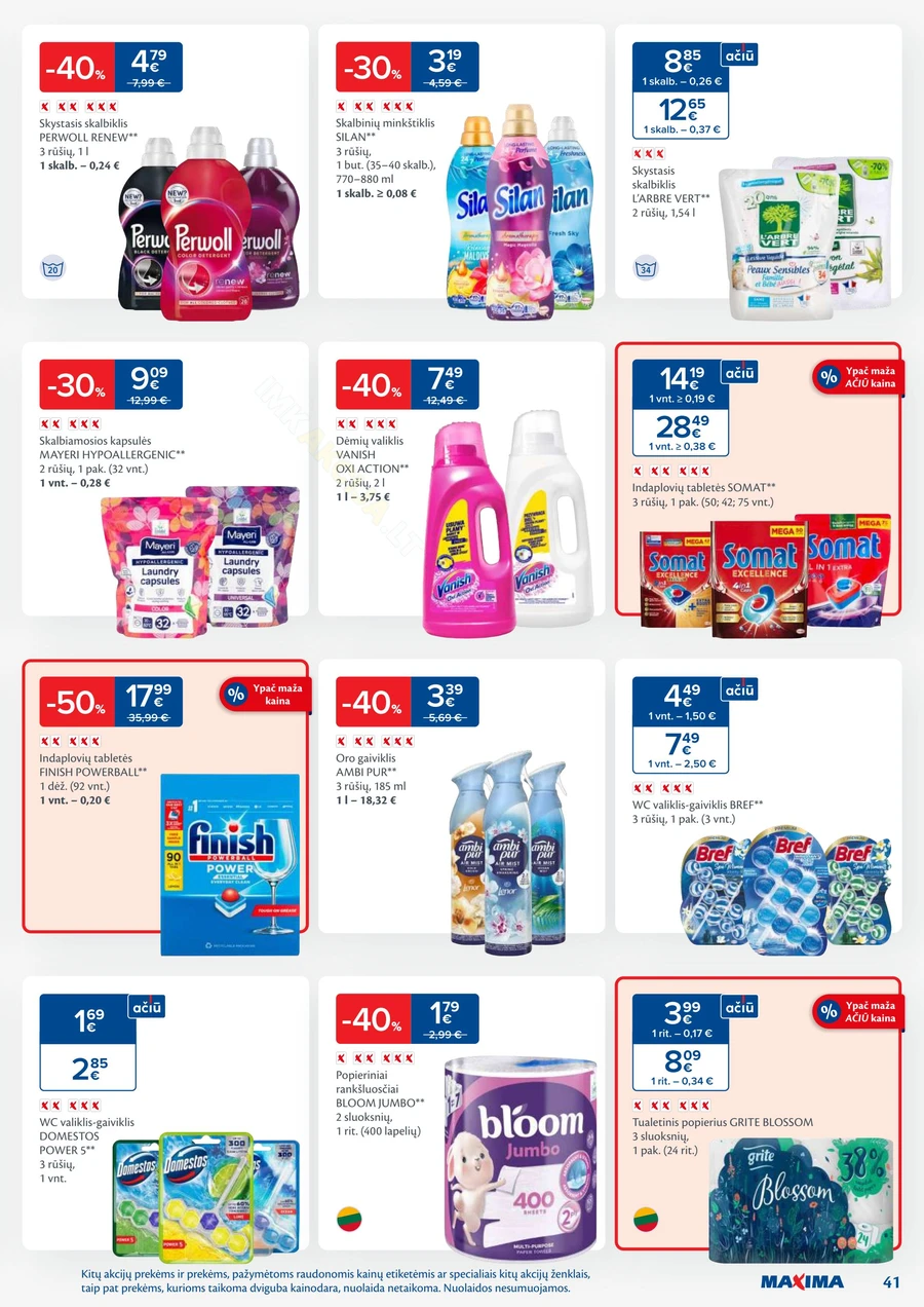 MAXIMA kaininis akcijų leidinys Nr. 27 puslapis 41