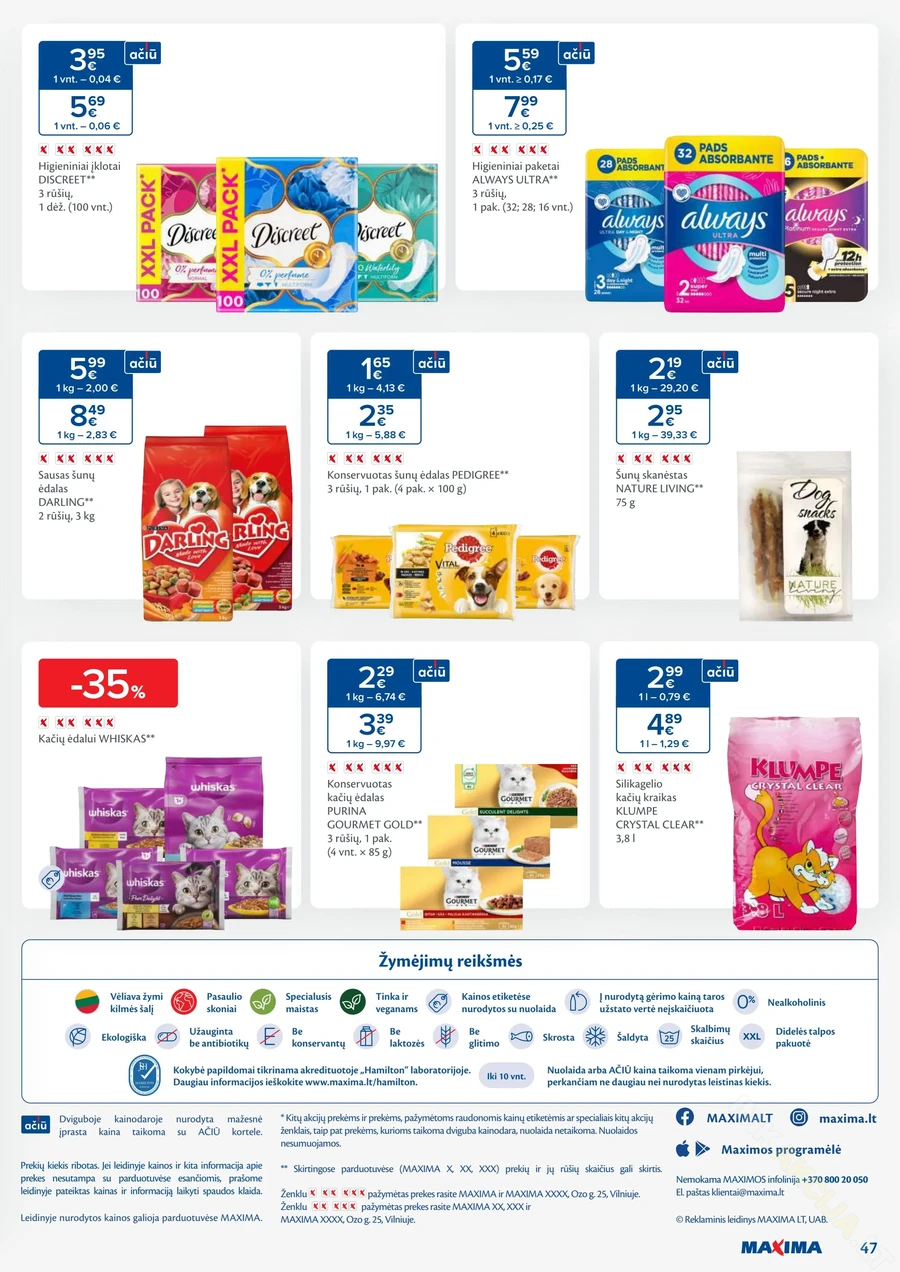MAXIMA kaininis akcijų leidinys Nr. 27 puslapis 47