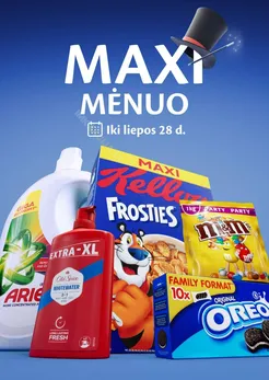 MAXIMA akcijų leidinys „MAXI mėnuo“