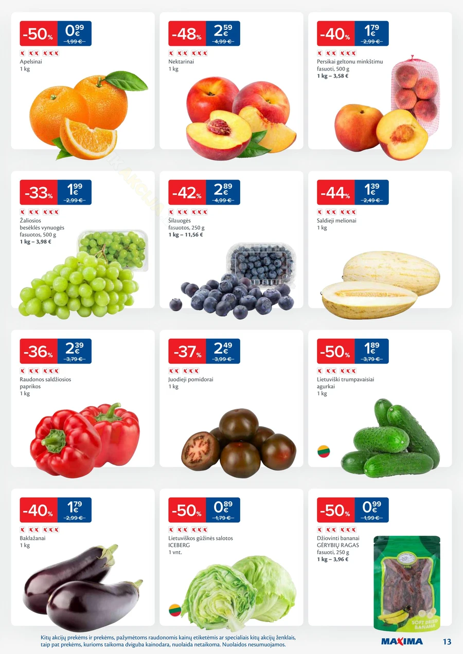 MAXIMA kaininis akcijų leidinys Nr. 28 puslapis 13