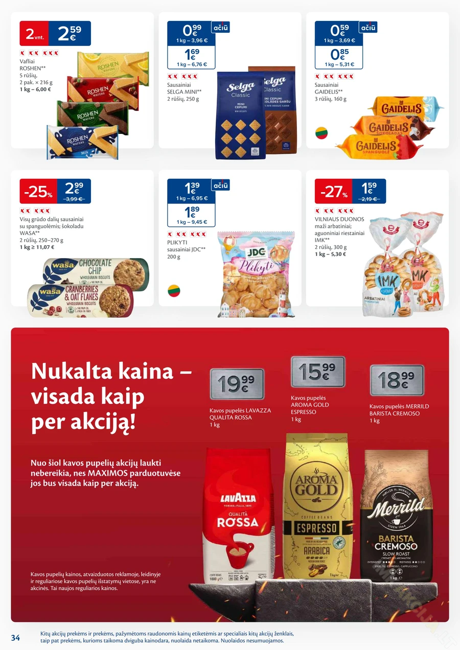 MAXIMA kaininis akcijų leidinys Nr. 28 puslapis 34