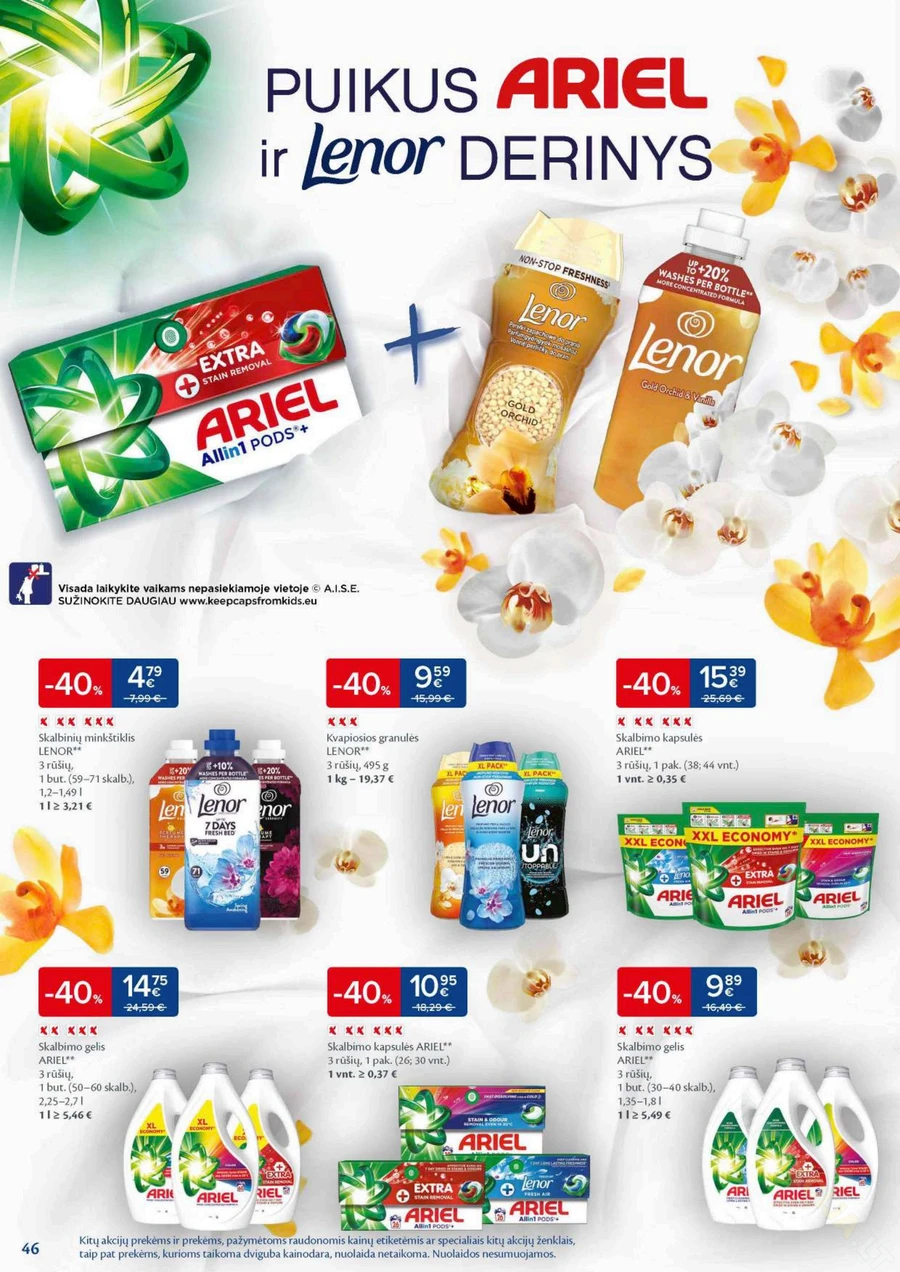MAXIMA kaininis akcijų leidinys Nr. 28 puslapis 46