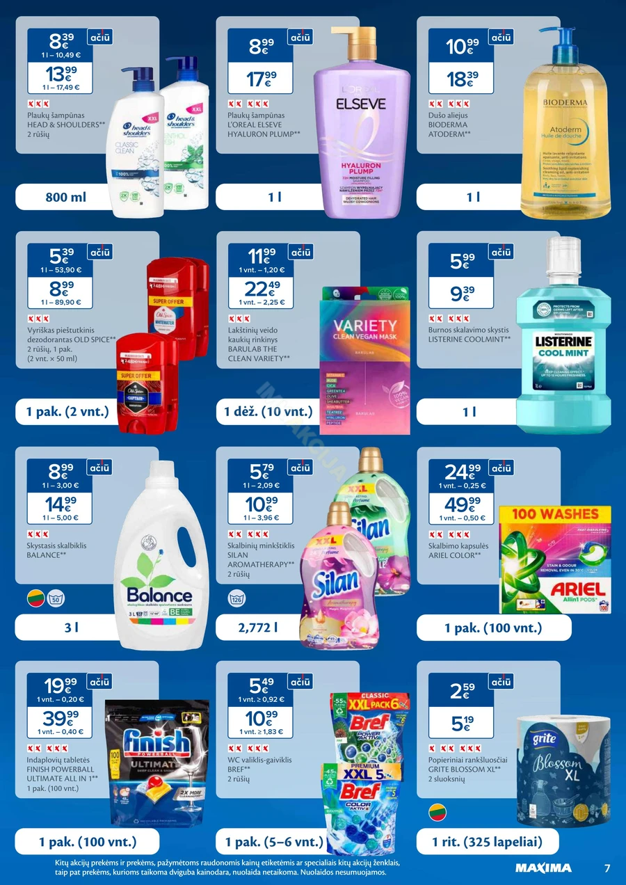 MAXIMA kaininis akcijų leidinys Nr. 28 puslapis 7