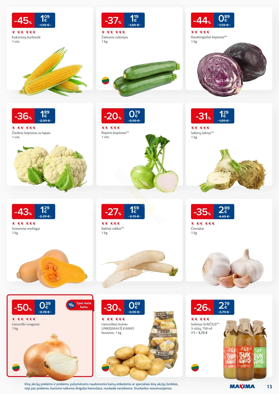MAXIMA kaininis akcijų leidinys Nr. 38 puslapis 13