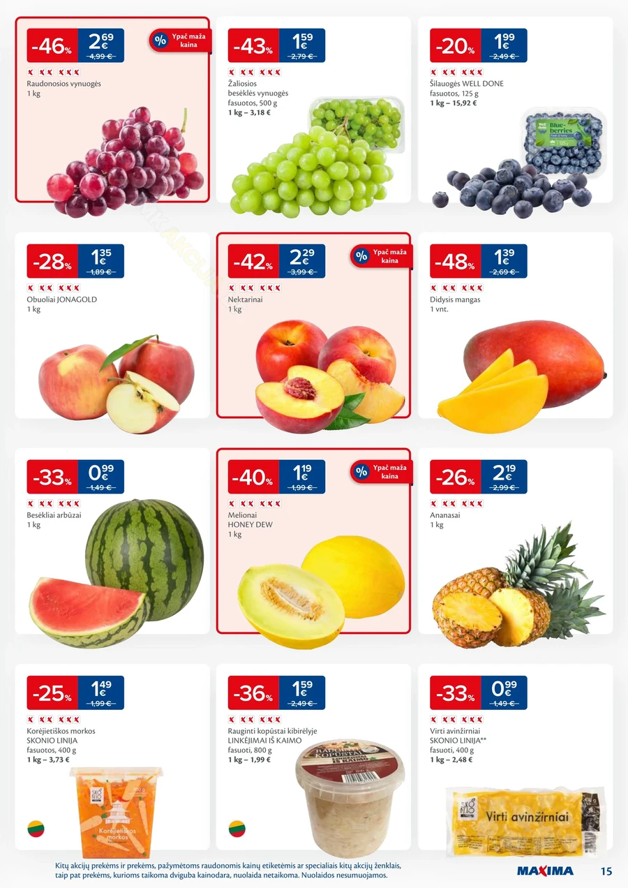 MAXIMA kaininis akcijų leidinys Nr. 38 puslapis 15