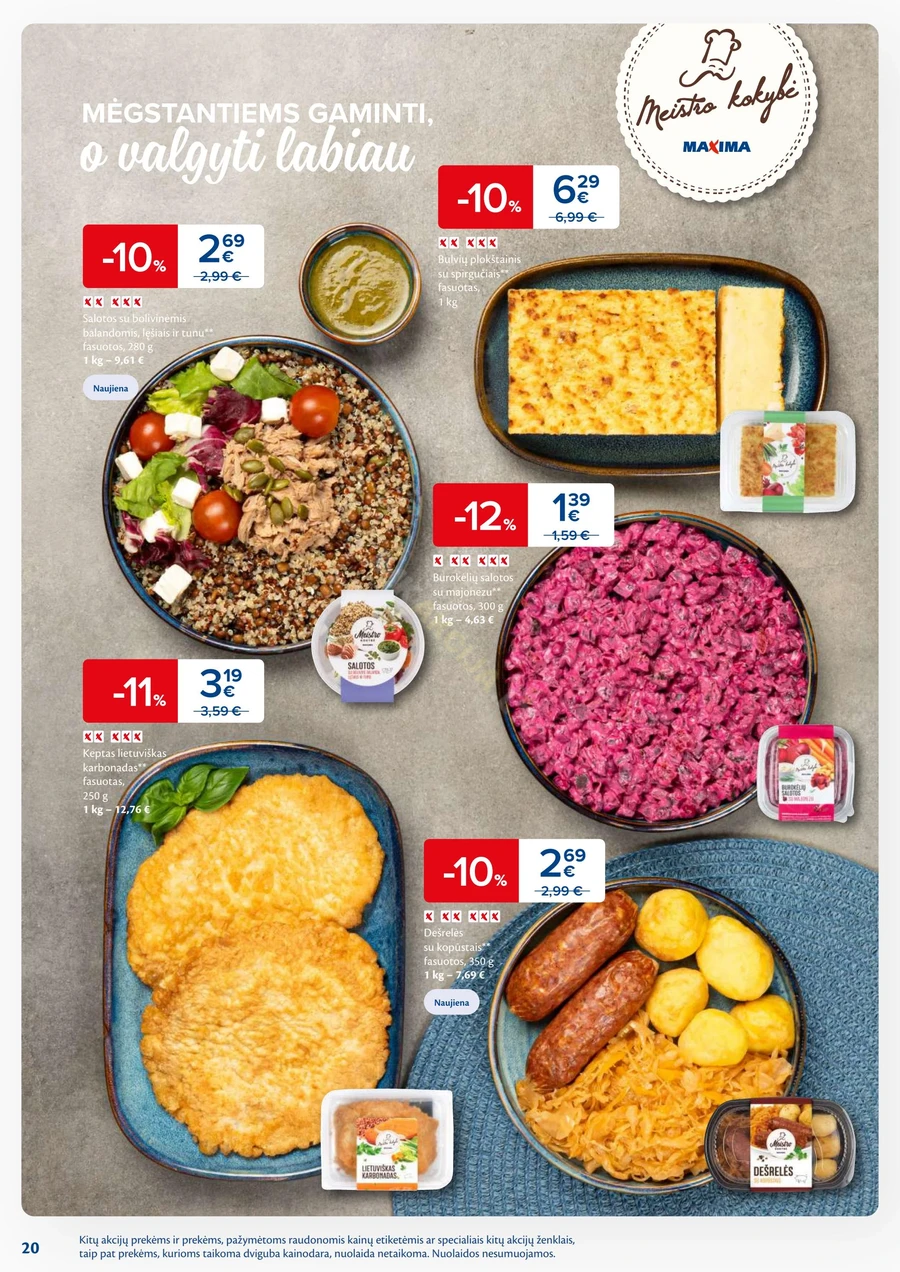 MAXIMA kaininis akcijų leidinys Nr. 38 puslapis 20