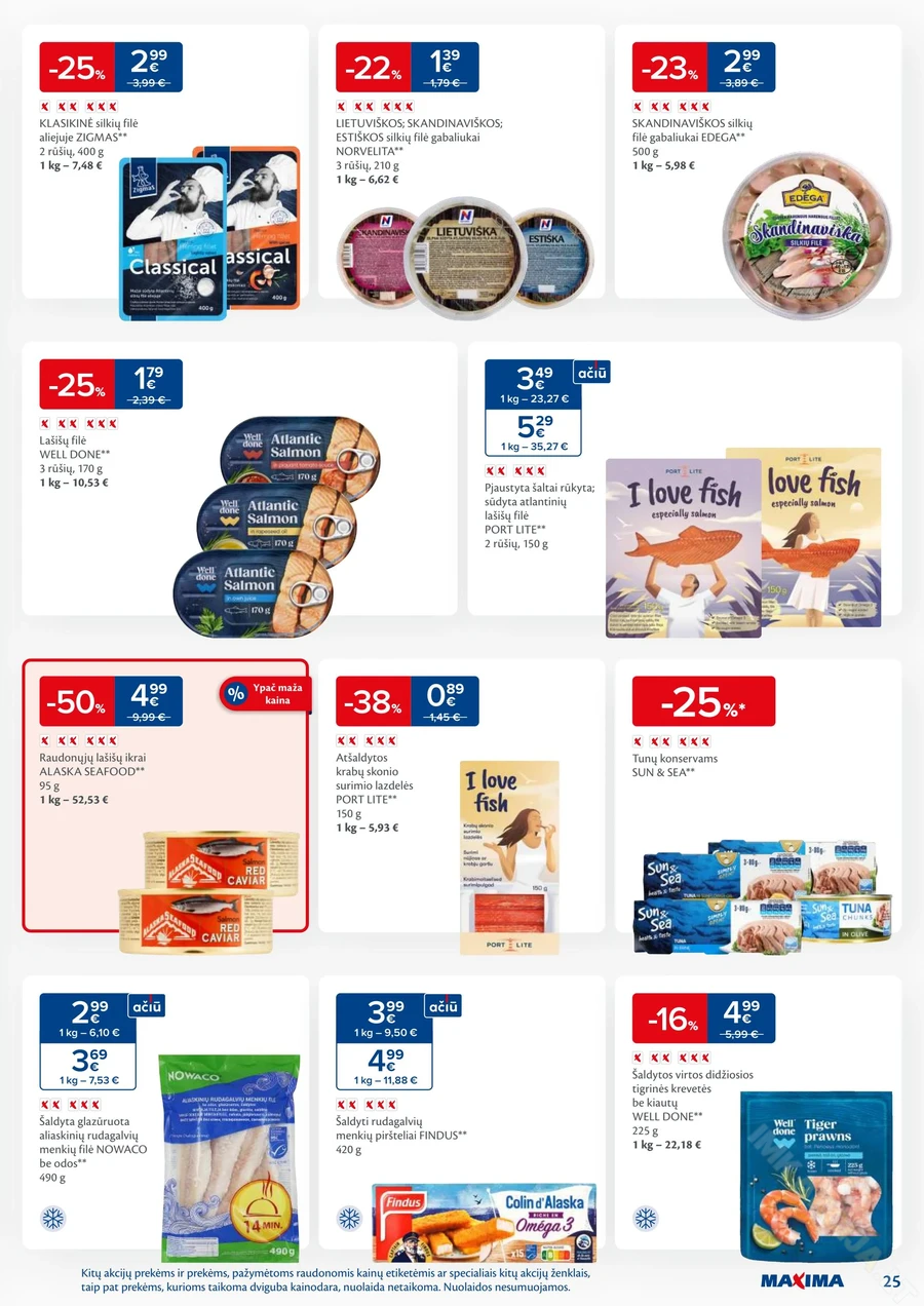 MAXIMA kaininis akcijų leidinys Nr. 38 puslapis 25