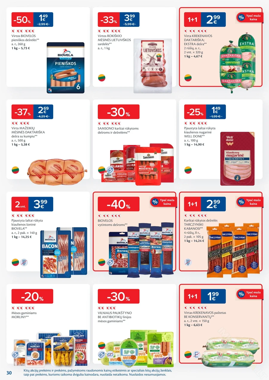 MAXIMA kaininis akcijų leidinys Nr. 38 puslapis 30